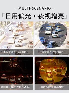 四合一黑框磁吸眼镜女款素颜神器