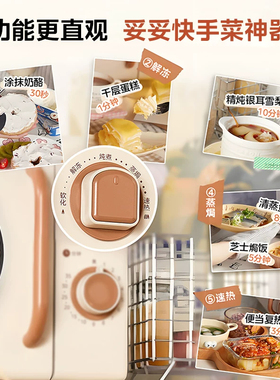Midea/美的 M20H4小滋味微波炉家用变频小型迷你复古官方正品