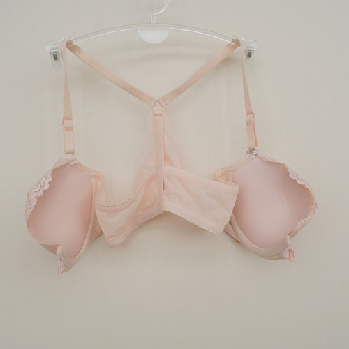 安系列70B正品断码3/4女蕾丝花边前扣性感文胸EF0937淡粉 - 图2