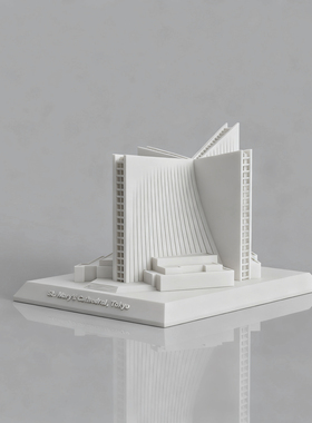 丹下健三圣玛丽大教堂|水泥建筑模型家居装饰办公桌面混凝土摆件