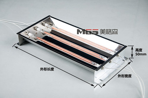 红外线大功率加热器加热灯烤漆灯烘干灯理疗灯碳纤维三管加热烤箱 - 图1