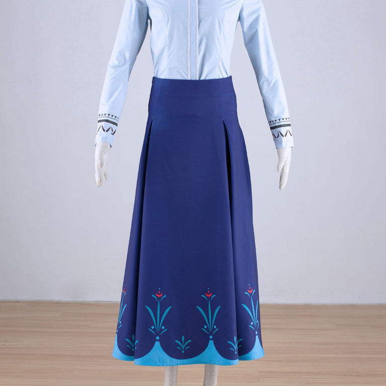 迪士尼穿搭配动漫冰雪奇缘Anna安娜Cosplay角色扮演万圣节女装 - 图2