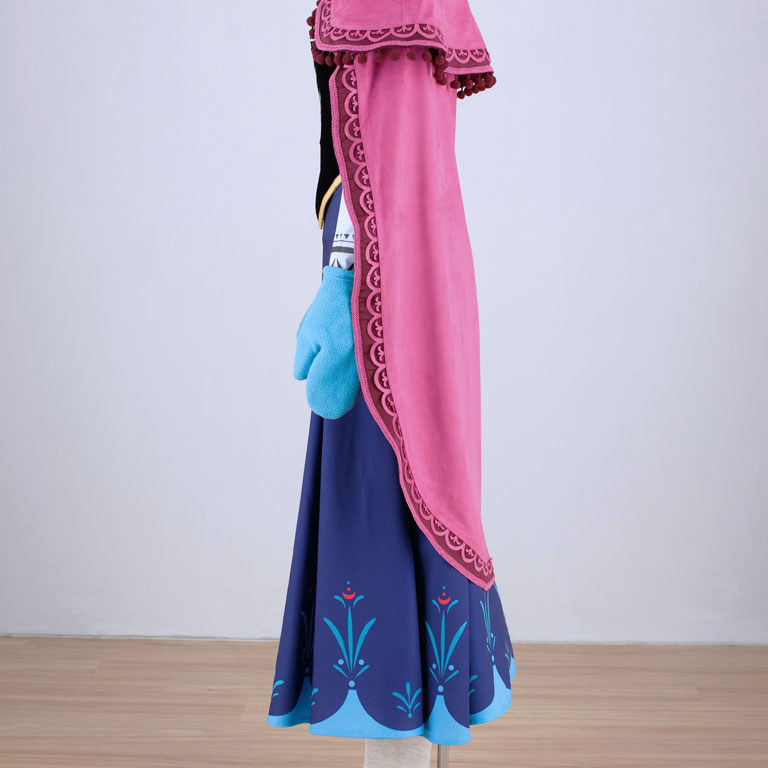 迪士尼穿搭配动漫冰雪奇缘Anna安娜Cosplay角色扮演万圣节女装 - 图1