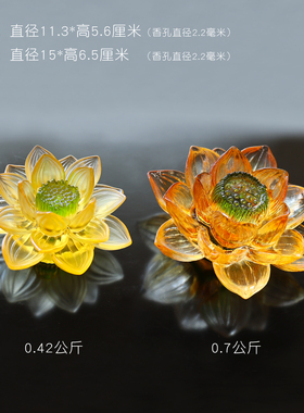佛堂客厅大堂琉璃摆件中式