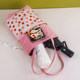 Large capacity canvas water cup bag cute, fashionable and portable