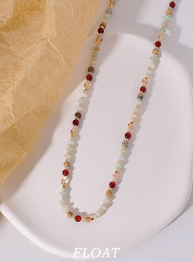 浮漾FLOAT女项链天然石串珠