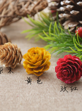 天然松果干花diy圣诞摆件挂饰