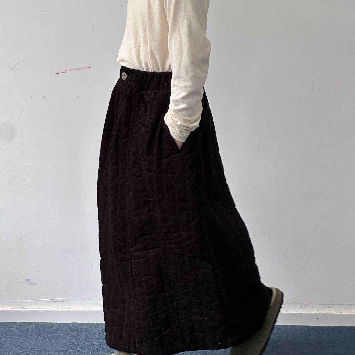 女童韩版纯色休闲绗线半身裙冬季新品女宝宝加厚百搭宽松棉裙冬裙,淘宝优惠券,粉丝福利购,淘宝优惠卷