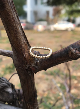 金珠弹力百搭关节食指尾戒