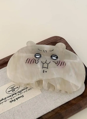 可爱卡通新款小猫发夹 醋酸板材拼接发抓福猫抓夹兔子表情包发抓