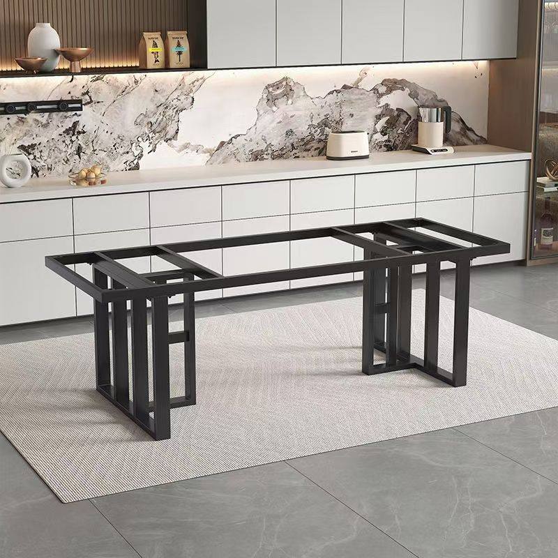 铁艺桌腿支架书桌岩板桌脚金属餐桌底座长方形茶桌架子黑色,淘宝优惠券,粉丝福利购,淘宝优惠卷