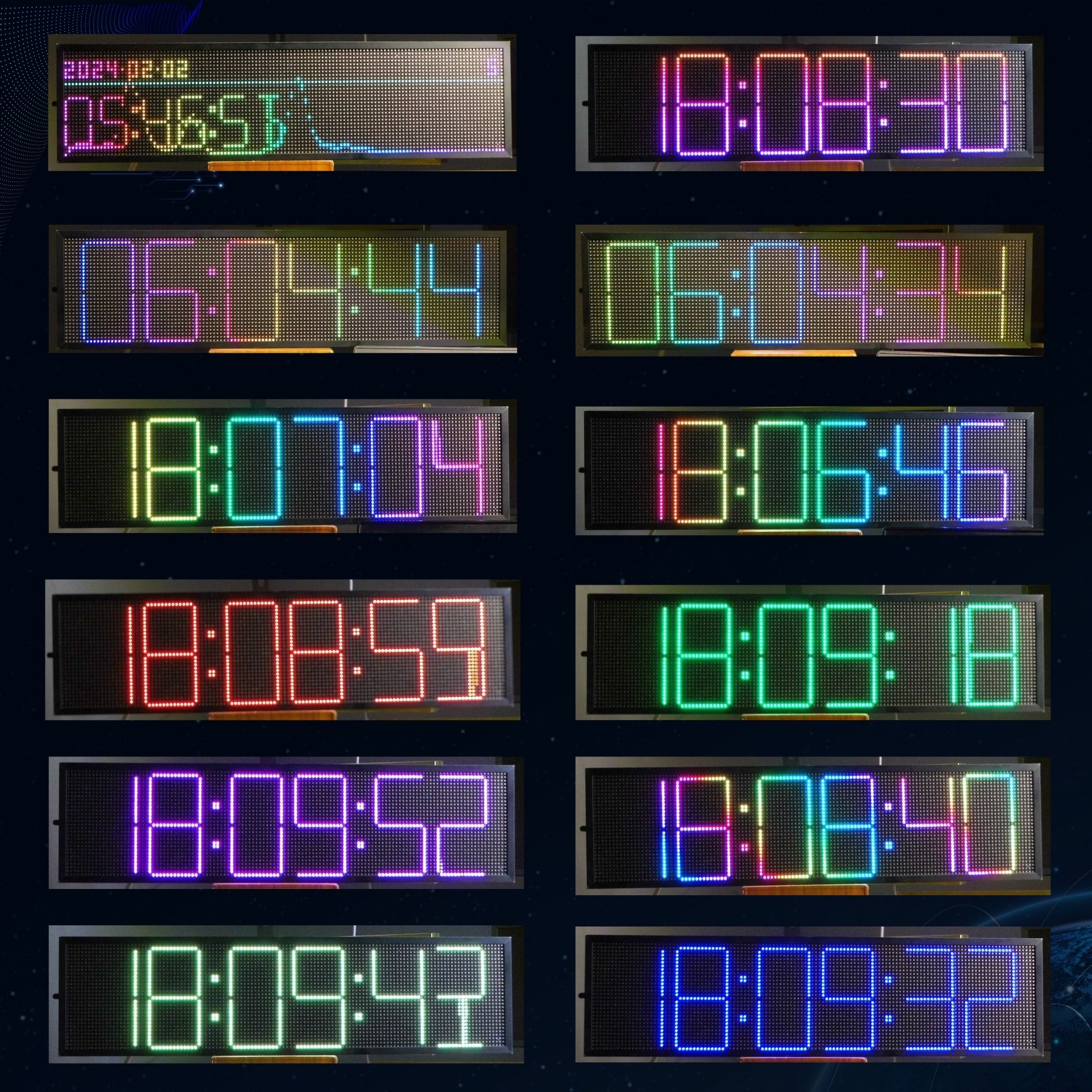 P12832 频谱屏 节奏灯 拾音灯 桌面摆件 网路时钟 主播氛围神器,淘宝优惠券,粉丝福利购,淘宝优惠卷