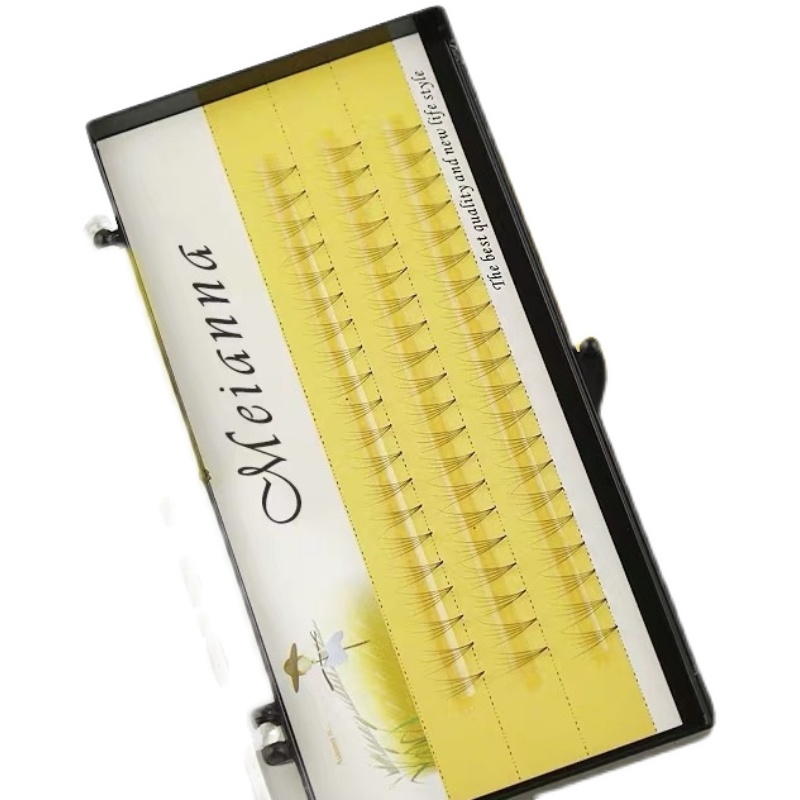 稻草人自然假睫朵毛单簇5根鸡爪简易自己接种植送镊子热卖 - 图2