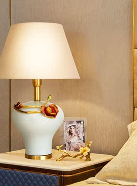 新中式台灯卧室床头禅意中国风书房客厅设计师温馨样板房装饰摆件