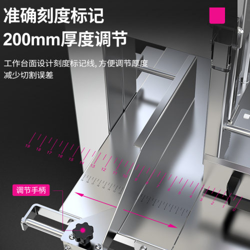 lecon/乐创 锯骨机商用台式剁骨切骨机 电动切排骨冻肉猪蹄牛排机 - 图0