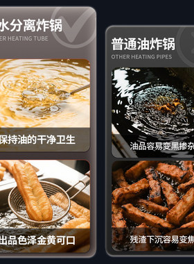 【旗舰正品】乐创油水分离油炸锅
