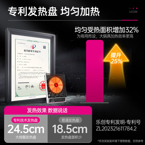 lecon乐创商用电磁炉3500W大功率 平面5000W厨房奶茶店商业电炉灶 - 图3