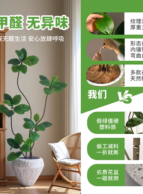 孟加拉榕仿真绿植室内装饰逼真树