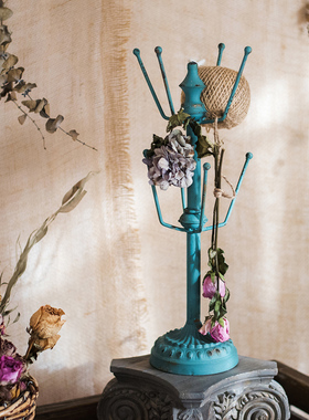 掬涵复古做旧风拖架杂货装饰摆件