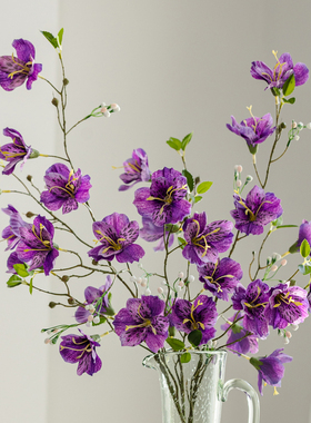 掬涵仿真蔷薇花彩兰花假花软布景