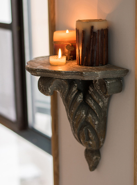 【掬涵】仿木雕壁挂美式古典古堡