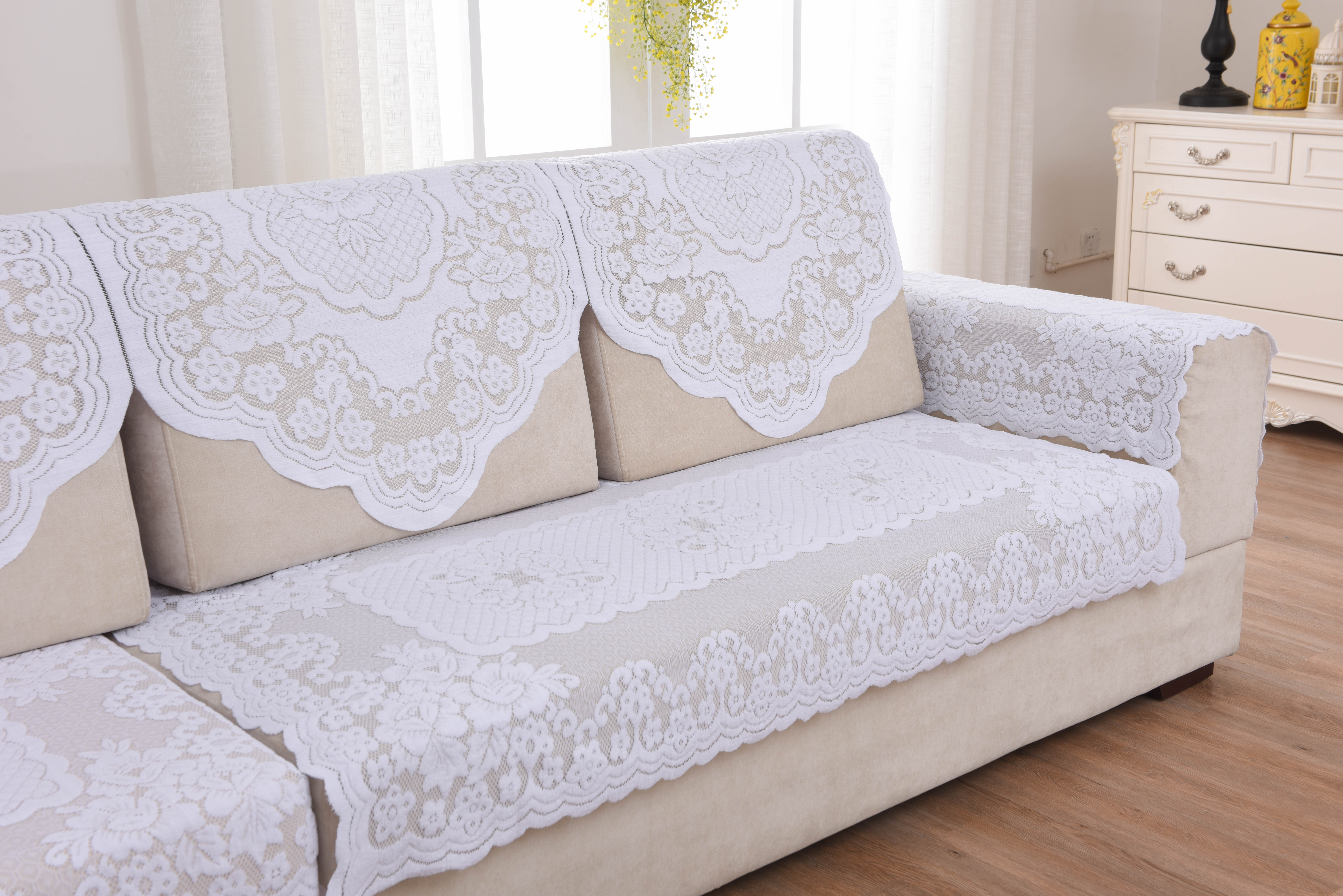 特价百搭加厚型蕾丝全盖防滑沙发套 沙发靠背巾扶手巾沙发垫桌巾,淘宝优惠券,粉丝福利购,淘宝优惠卷