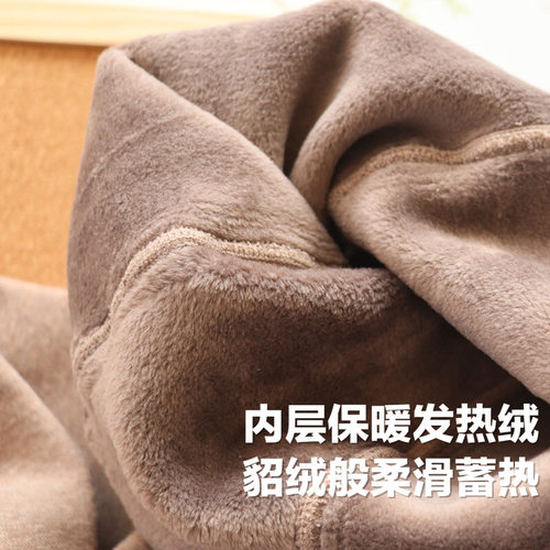 1条过冬丨发热显瘦1500D美腿打底袜高弹加绒加厚踩脚连裤袜女秋冬 - 图1