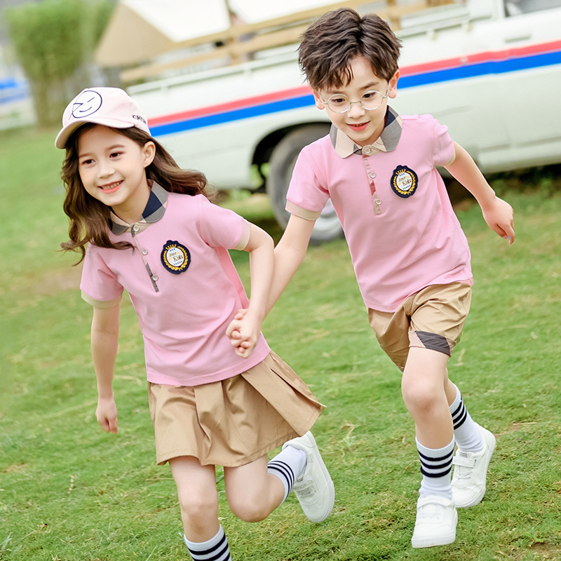 幼儿园园服夏装英伦风毕业照合唱表演服装儿童班服小学生校服夏季