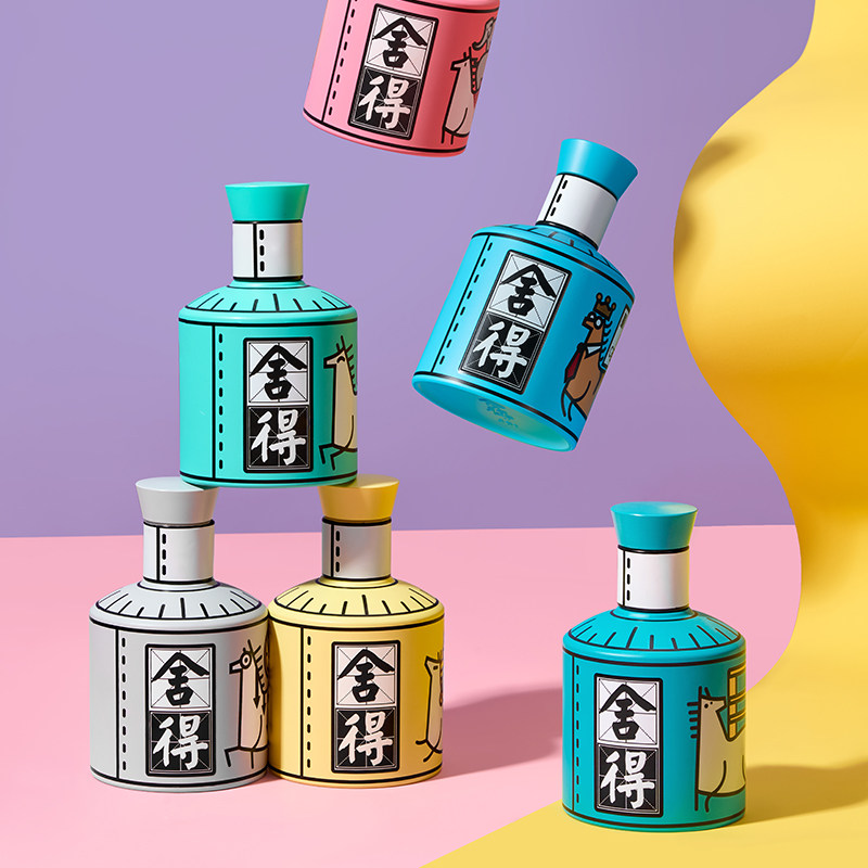 舍得马年生肖酒52度100ml*6瓶马上有随机盲盒迷你小酒可能有重复L