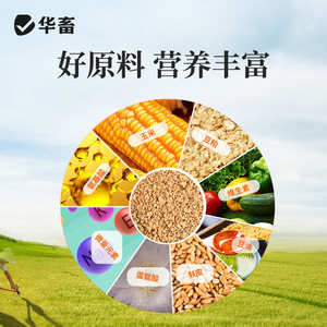 华畜小鸡饲料育雏鸡芦丁鸡开口料中大鸡产蛋专用鸭鹅鹌鹑全价卢丁