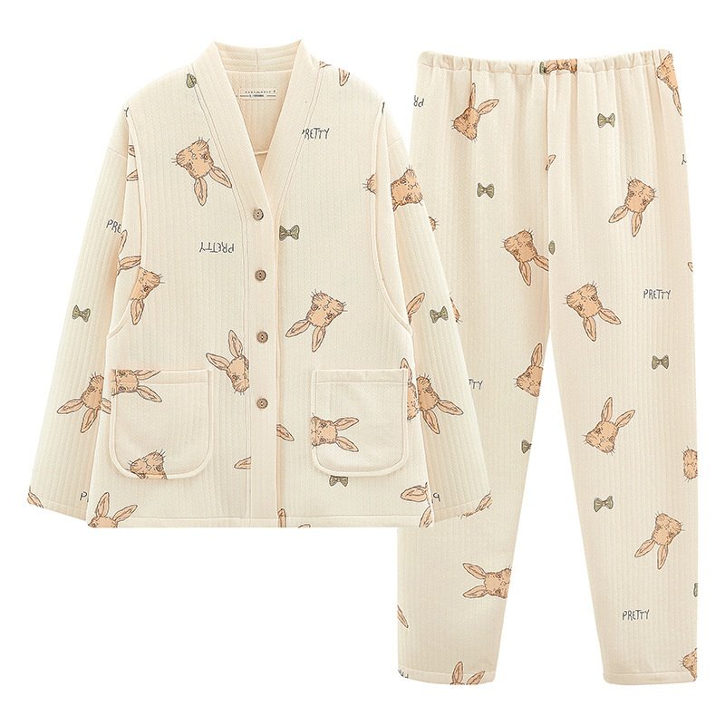 空气棉月子服秋冬季产后哺乳孕妇睡衣女秋冬款孕晚期可外穿家居服,淘宝优惠券,粉丝福利购,淘宝优惠卷