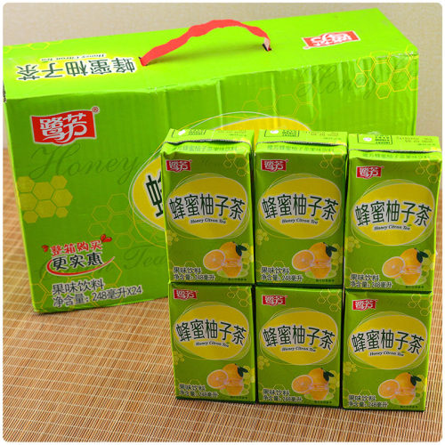 福建包邮鹭芳蜂蜜柚子茶整箱24盒*248ml夏季清凉饮料果味饮品纸盒 - 图0