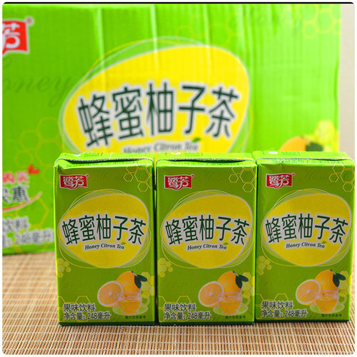 福建包邮鹭芳蜂蜜柚子茶整箱24盒*248ml夏季清凉饮料果味饮品纸盒 - 图2