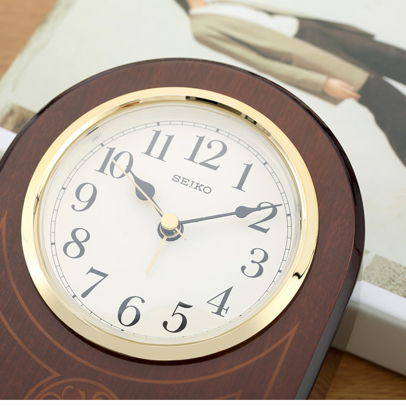 Seiko genuine Japanese solid wood qxe057b clock