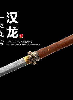 自炼钢大波扭转纹汉龙环首中国唐横刀长横刀龙泉刀剑摆件未开刃