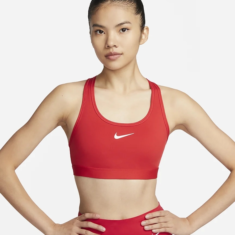 NIKE耐克SWOOSH女中强度支撑运动内衣速干衬垫训练文胸DX6822-657 - 图0