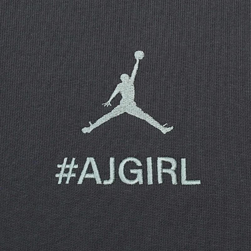 耐克JORDAN短袖女子2024夏季运动背后图案字母纯棉T恤HJ3963-060-图3