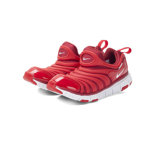 Nike Nike children's shoes lightweight sports casual shoes bright red New Year's caterpillar shoes 343738-621