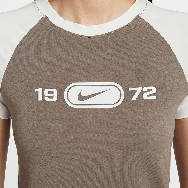 耐克女短袖秋季新款休闲复古拼接撞色数字印花运动T恤HV4993-134,淘宝优惠券,粉丝福利购,淘宝优惠卷