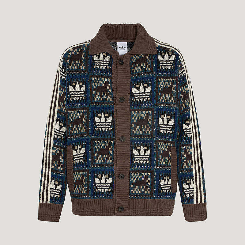 阿迪达斯三叶草何与同款马年毛衣男女慵懒风宽松开衫针织 KT0715,淘宝优惠券,粉丝福利购,淘宝优惠卷