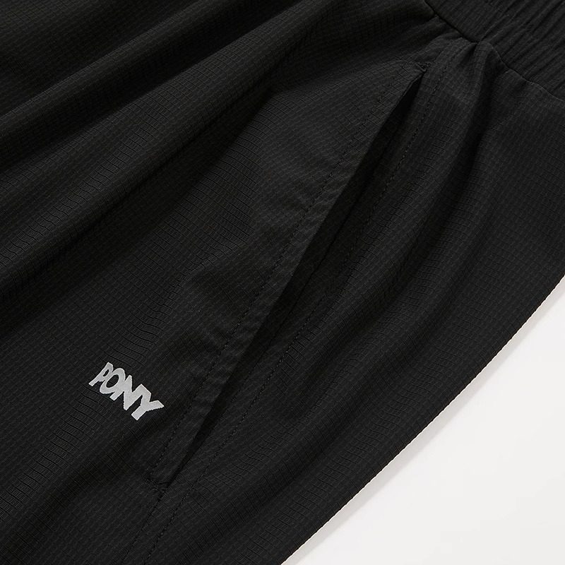 波尼PONY2025夏新品轻户外系列运动休闲弹力针织短裤 252M2ST11BK,淘宝优惠券,粉丝福利购,淘宝优惠卷