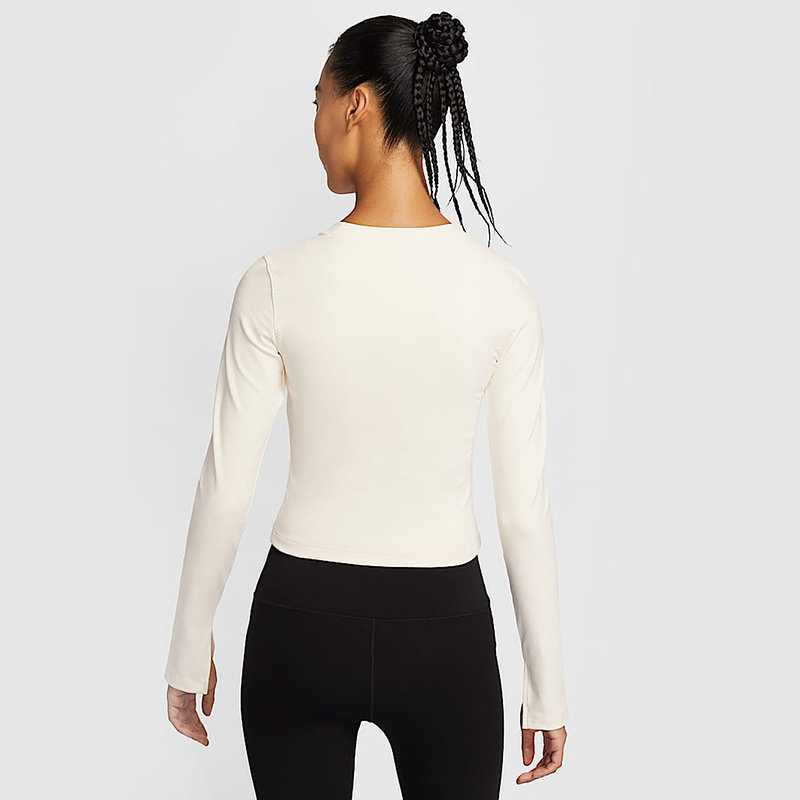 Nike耐克女装ONE FITTED 女子速干运动长袖上衣针织衫 HV8726-110,淘宝优惠券,粉丝福利购,淘宝优惠卷