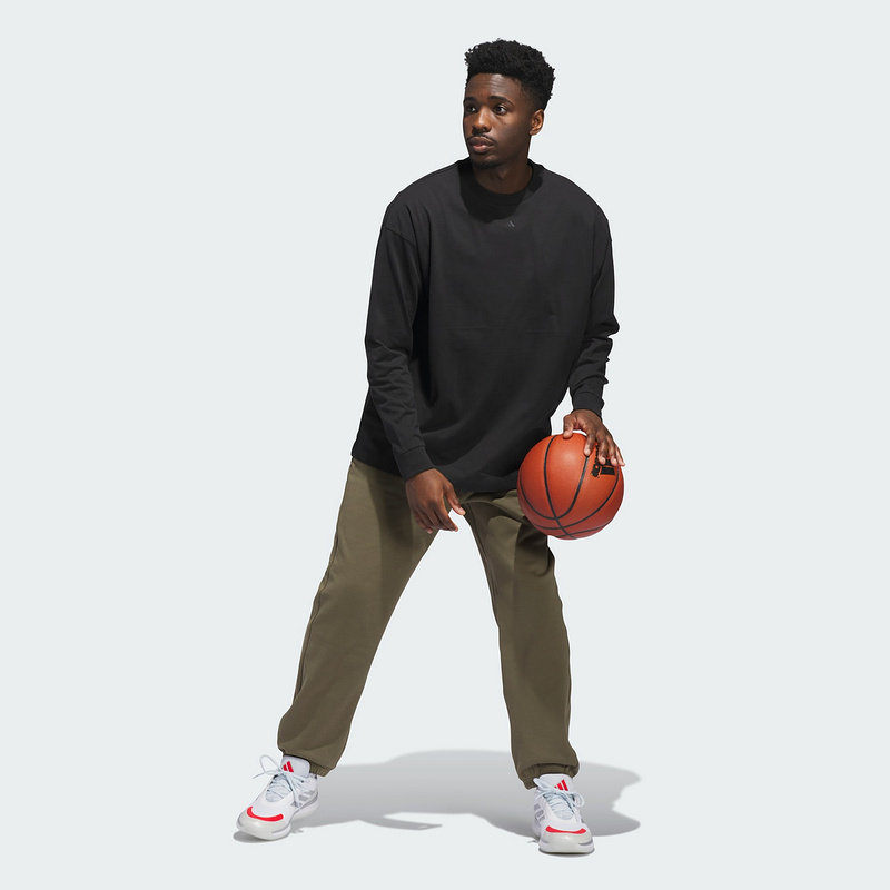 adidas阿迪达斯男女同款休闲简约篮球运动棉质宽松长袖T恤JX5580,淘宝优惠券,粉丝福利购,淘宝优惠卷