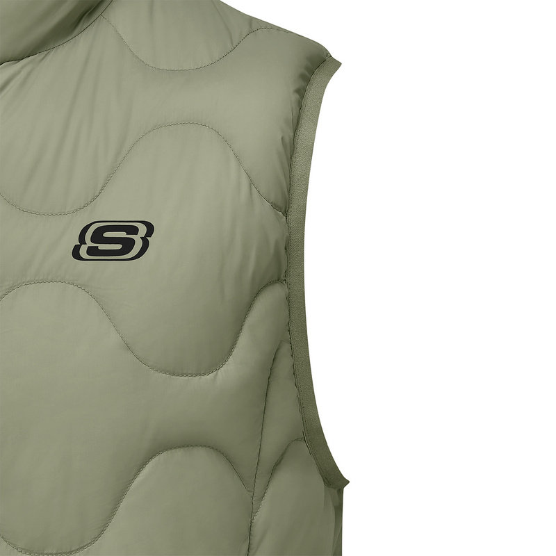 Skechers斯凯奇男女马甲冬新款保暖梭织羽绒服背心L425U045/01DR,淘宝优惠券,粉丝福利购,淘宝优惠卷