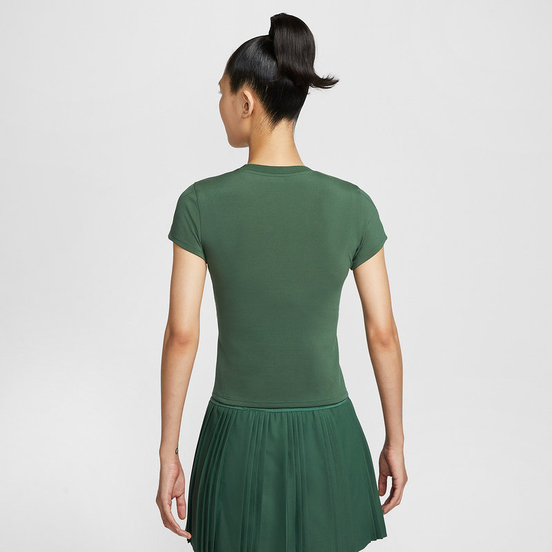 Nike耐克DRI-FIT女子速干短袖网球上衣修身训练运动T恤HQ2995-323,淘宝优惠券,粉丝福利购,淘宝优惠卷