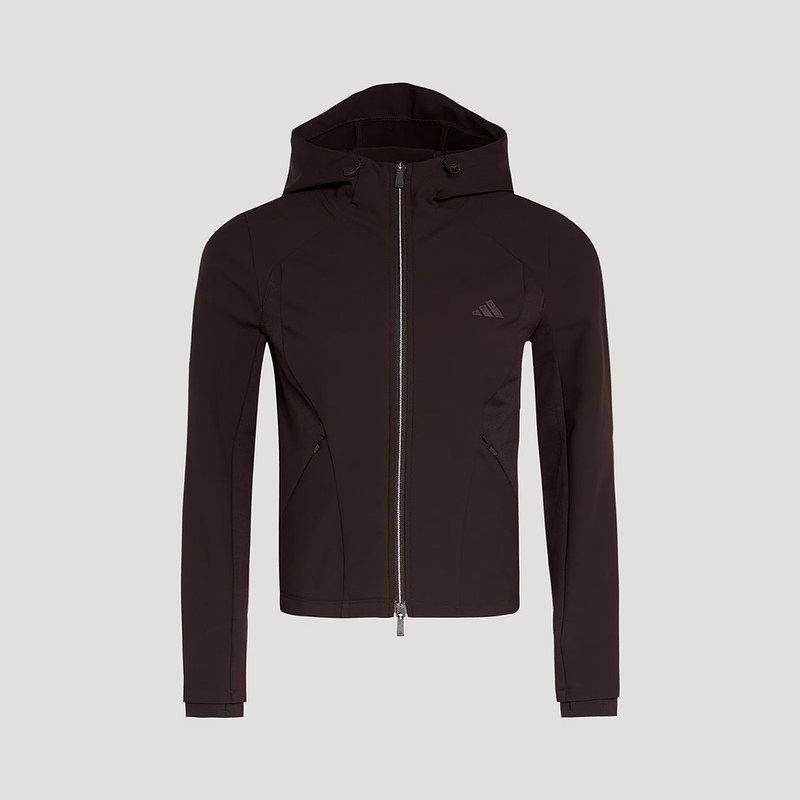 adidas阿迪达斯修身短款连帽软壳外套2026春女双向拉链夹克KH2669,淘宝优惠券,粉丝福利购,淘宝优惠卷