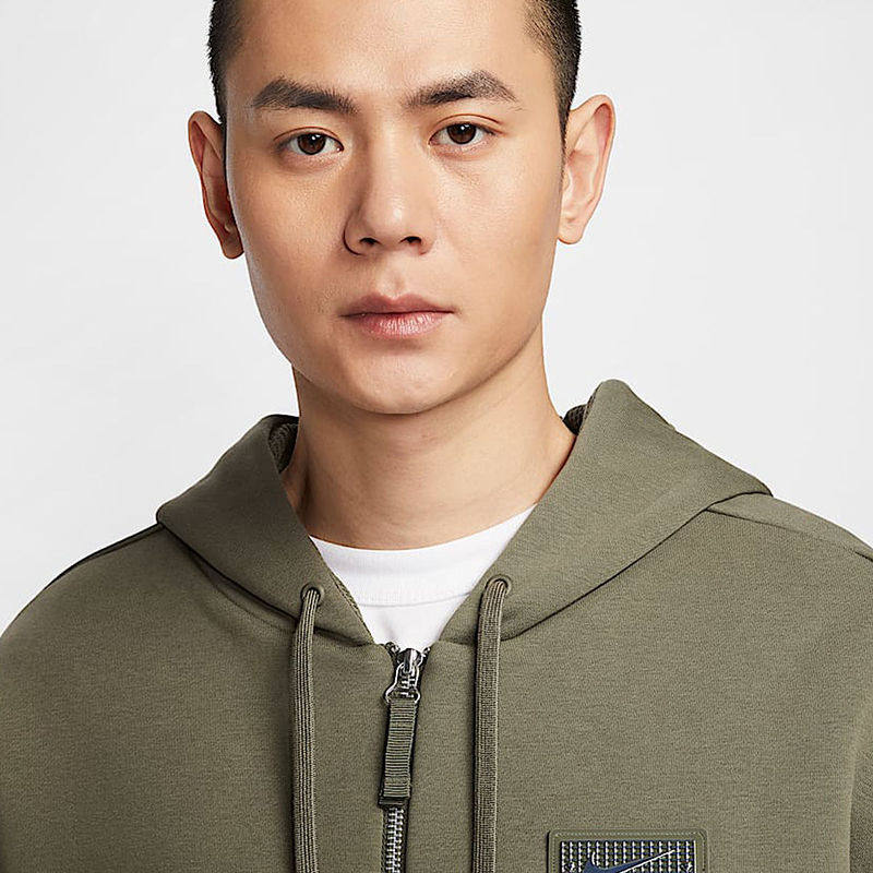 Nike耐克男子卫衣冬季款连帽衫大LOGO宽松时尚针织夹克HJ3898-222,淘宝优惠券,粉丝福利购,淘宝优惠卷