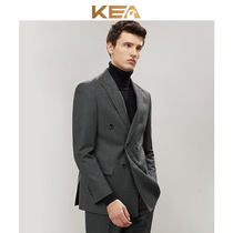 KEA Inron double-row buttoned suit men suit to fit in a new groom wedding gown casual thick suit Three sets