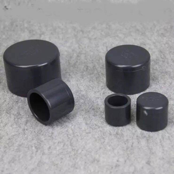 台湾三厘 upvc管帽国标塑料饮用水管配件 管堵 堵头 封帽20-160mm