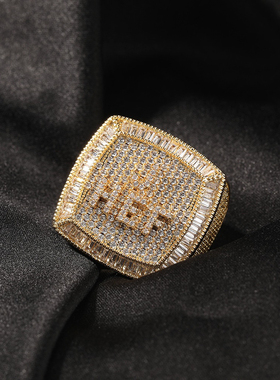 2025 European and American Hip-hop New DIY Mini Letter Rings